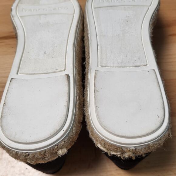 Franco Sarto Leopard Print Flat Slip-On Canvas Espadrilles Square Toe Size 7.5M - Picture 10 of 12